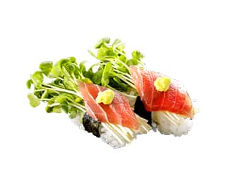 かいわれまぐろにぎりの画像