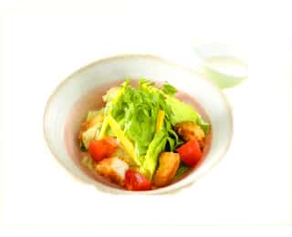 国産とり天サラダの画像